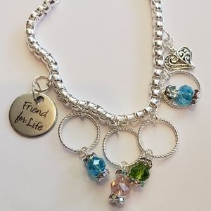 Friendship Bracelet with Birthmonth Stones